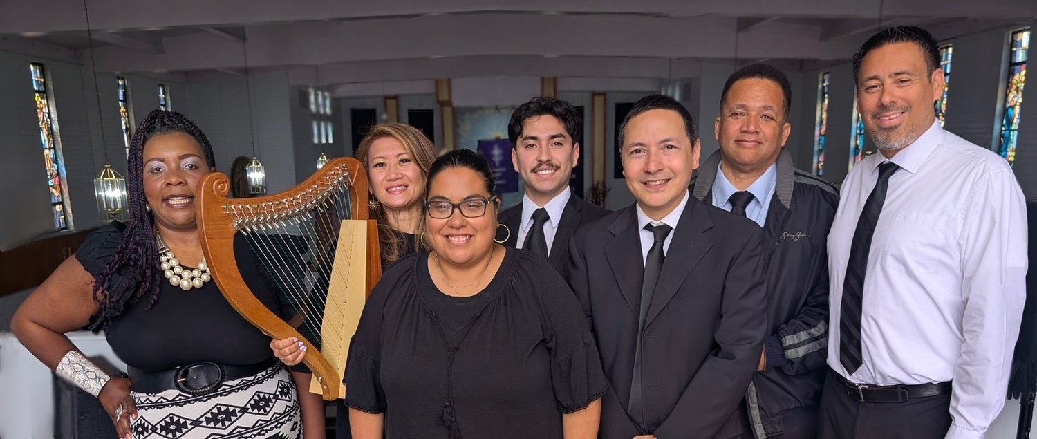 Schola Cantorale at Assumption Catholic Parish, Boyle Heights, Los Angeles, California, Laetare Sunday, the Fourth in Lent, March 30, 2025.