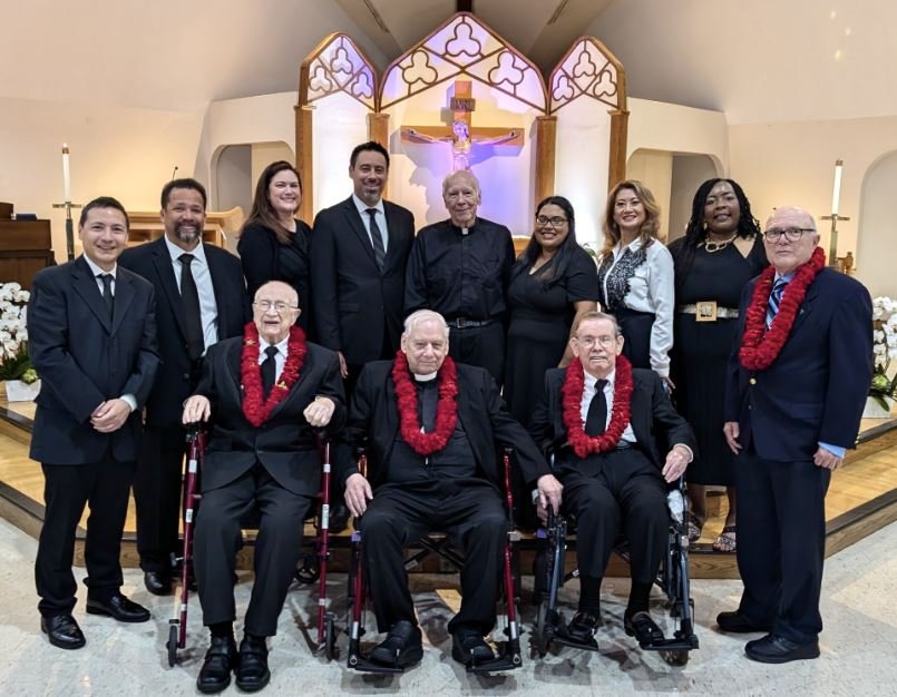 Schola at Marianist Brothers’ Jubilee 2024,  Queen of Apostles Church, San Jose, California
